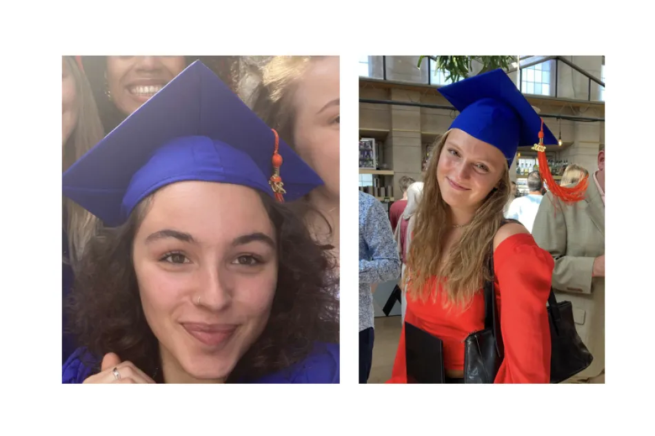Sarah and Florence at graduation